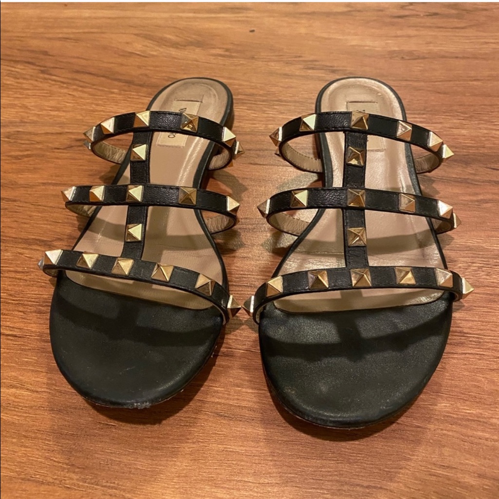 Valentino Rockstud Caged Sandal